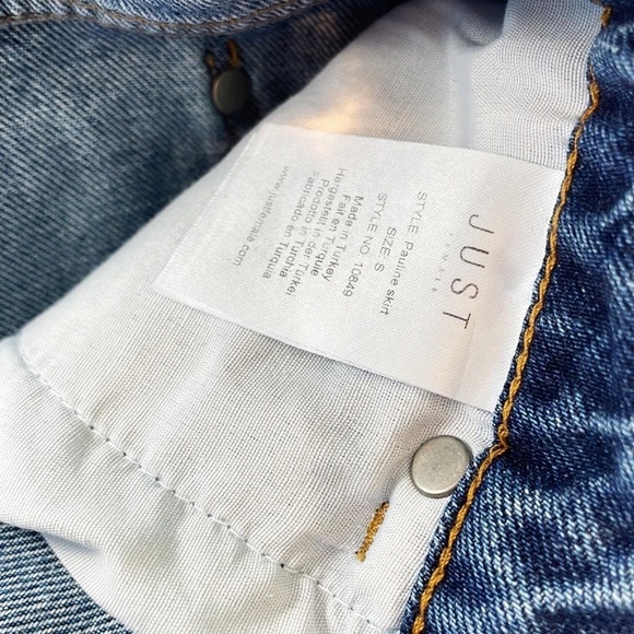 JUST‎ Denim Button Up ‘Pauline Skirt’ - Picture 7 of 8